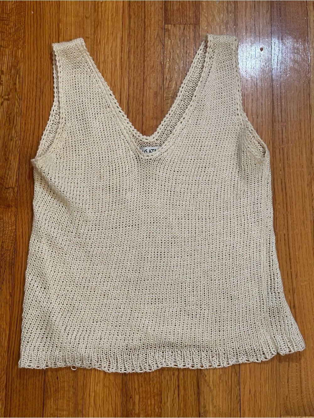 Agatha Linen Tank top Size  XL (j5)